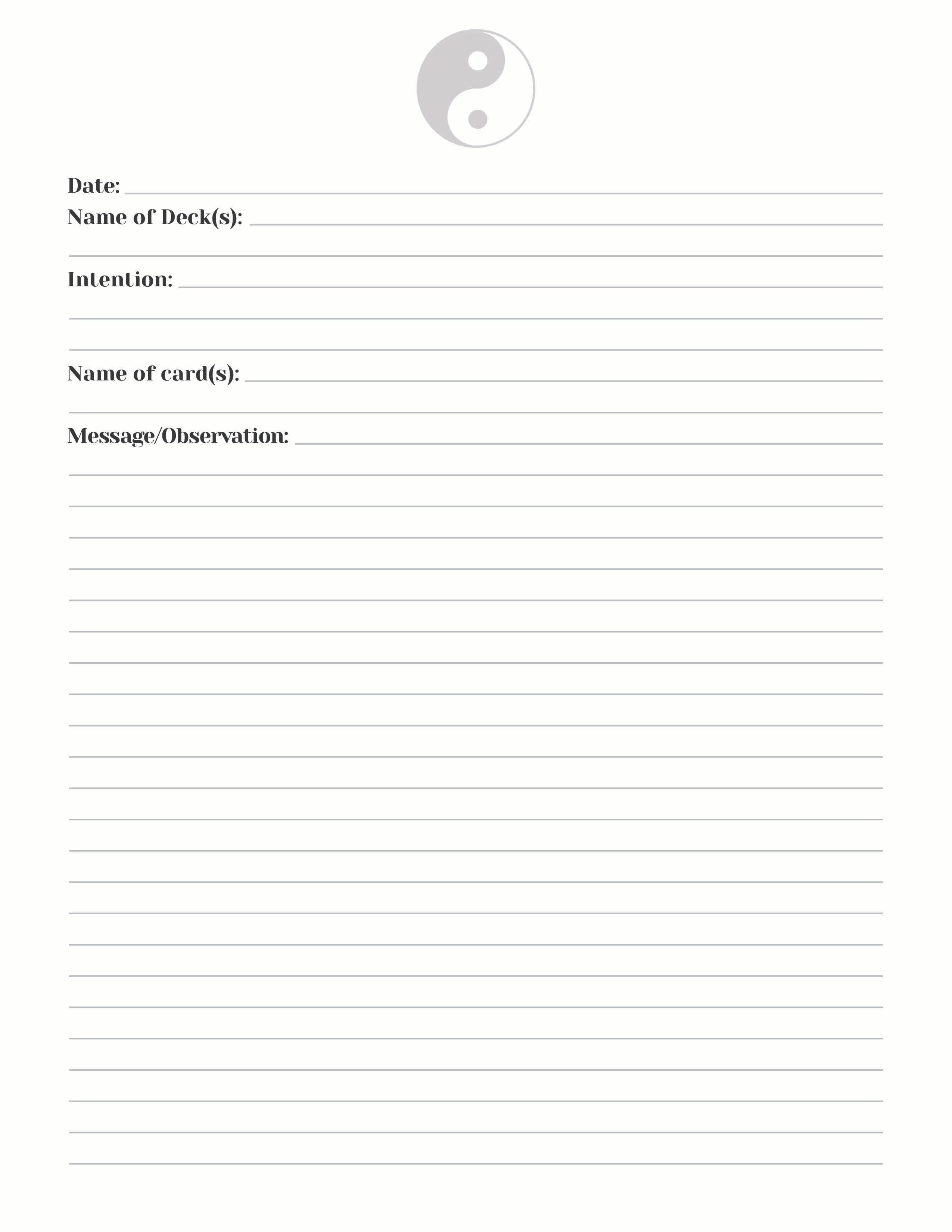 Divination Notebook